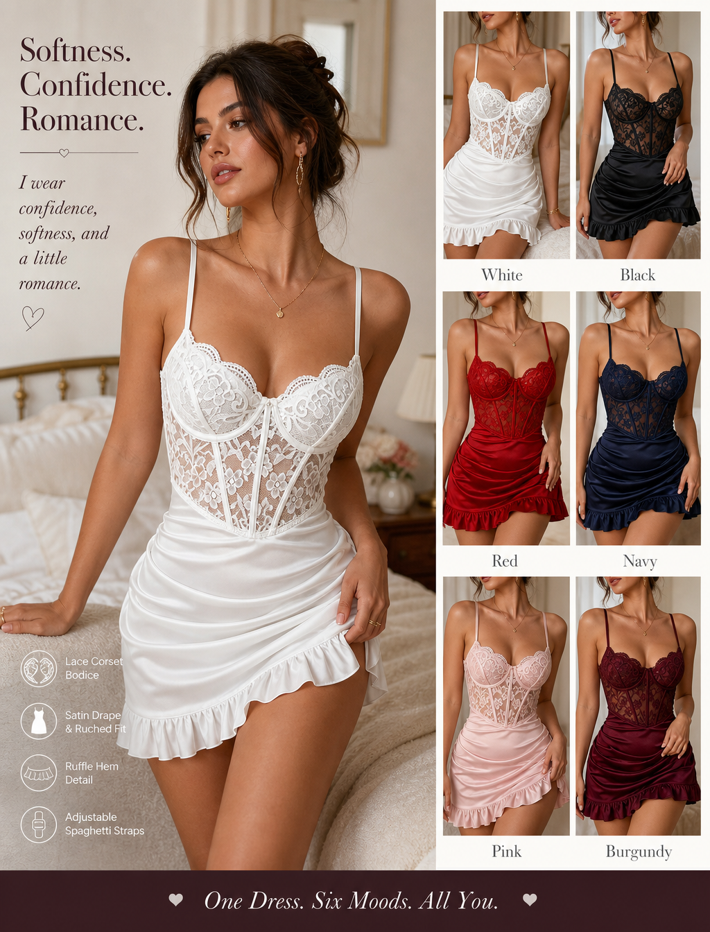 Lace Corset Mini Dress
